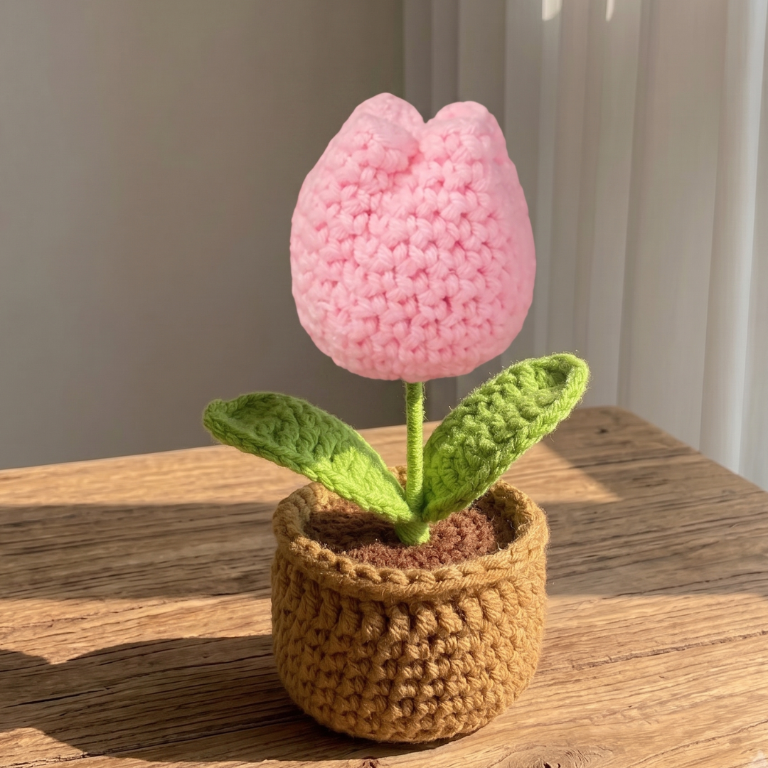 Tulipán de Crochet Artesanal