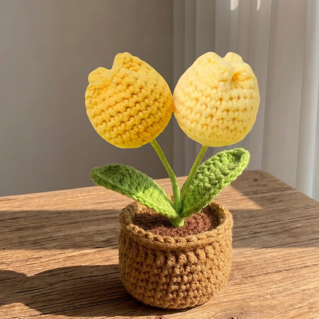 Tulipán de Crochet Artesanal