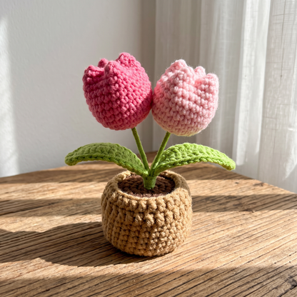 Tulipán de Crochet Artesanal